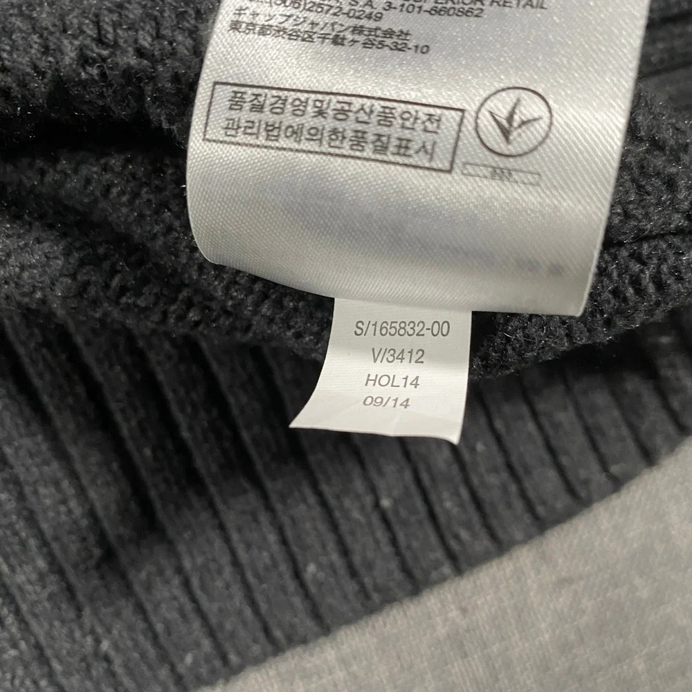 Banana Republic Full Zip Cardigan Mens Small Gray‎ Diamond Cable Knit Luxury